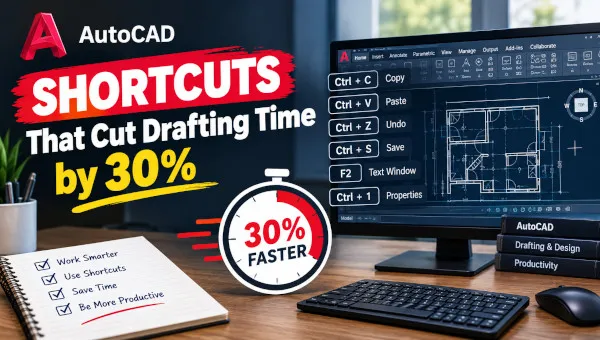 AutoCAD Shortcuts That Cut Drafting Time by 30%